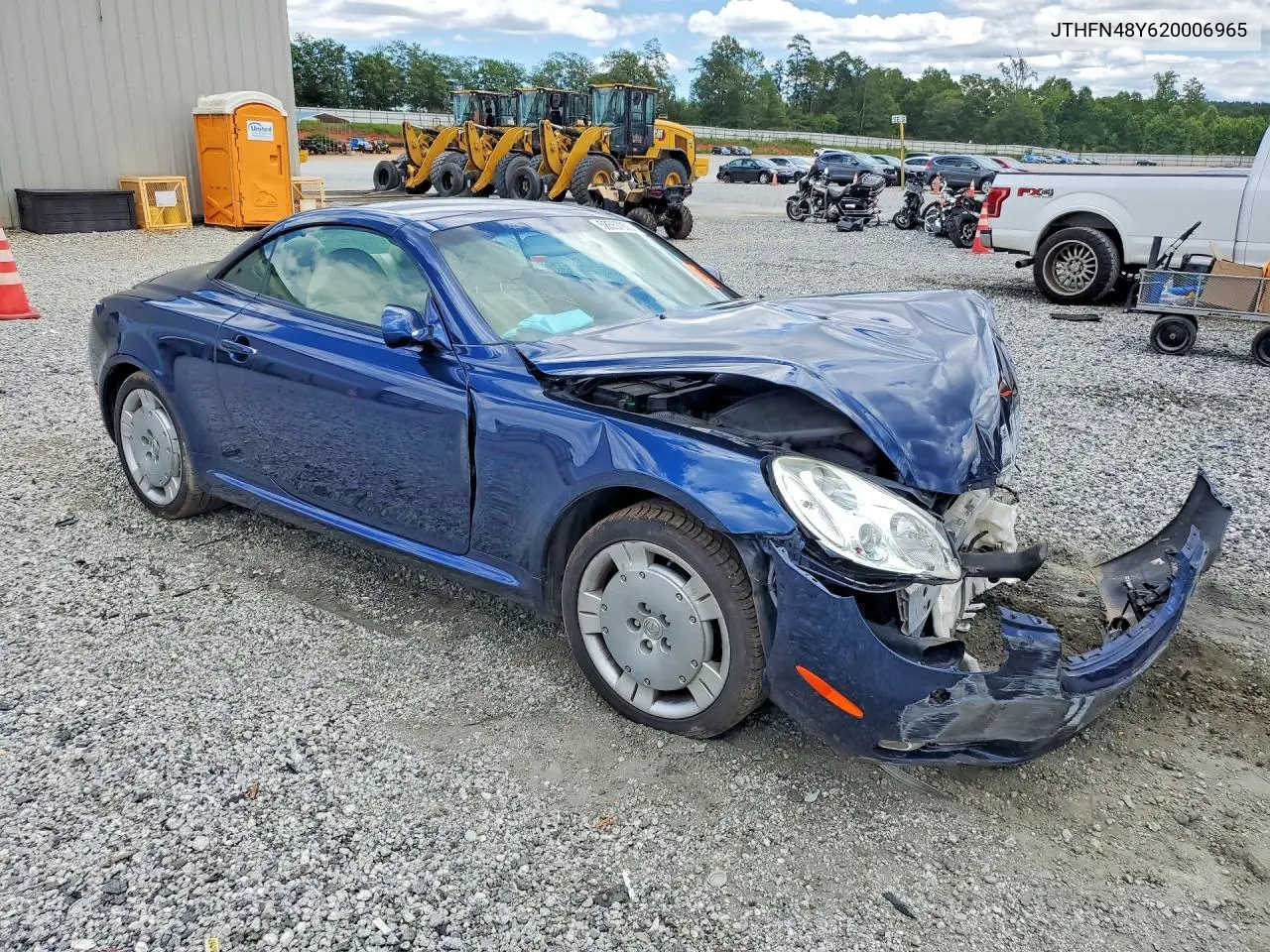 2002 Lexus Sc 430 VIN: JTHFN48Y620006965 Lot: 58557906