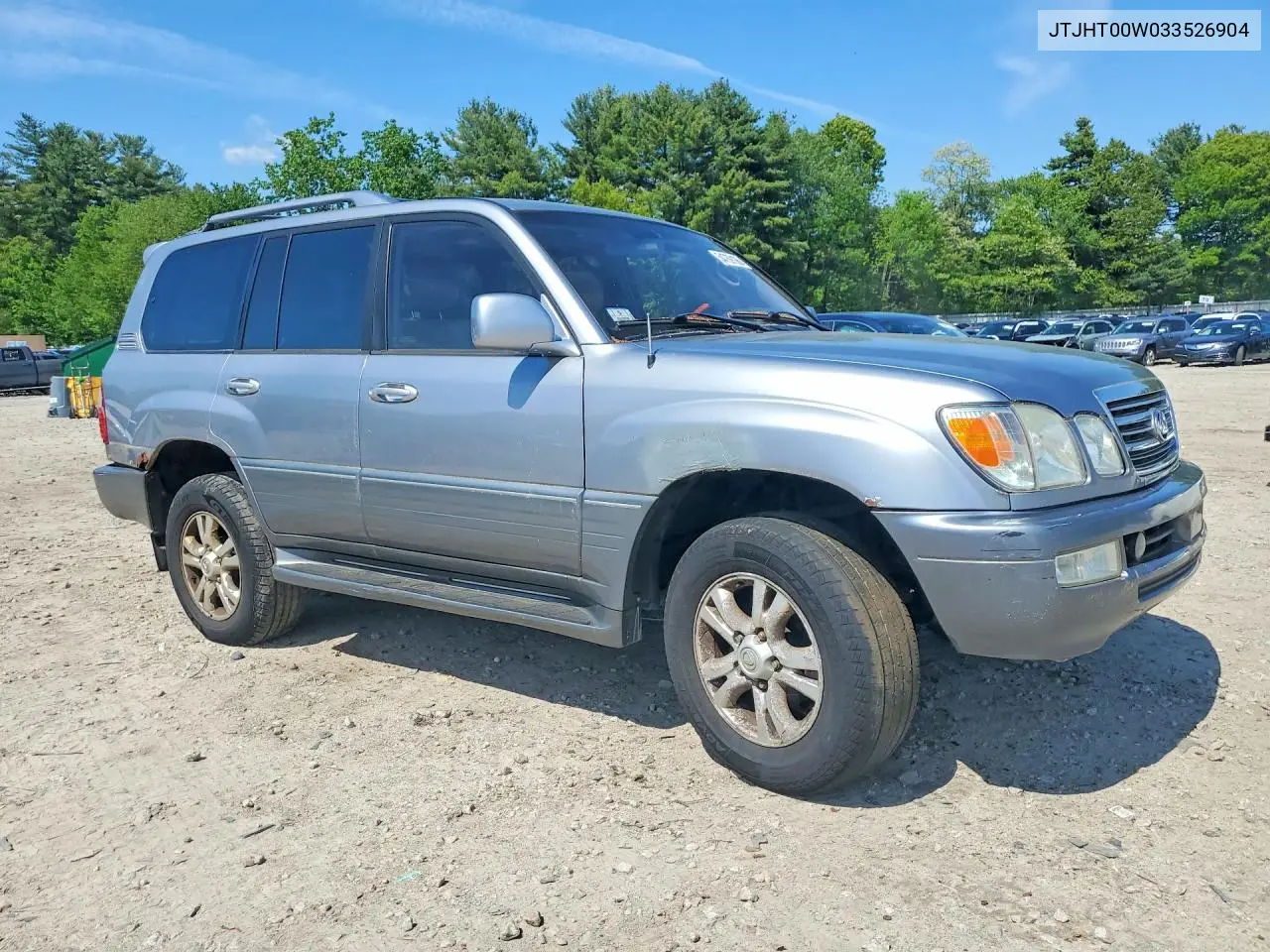 2003 Lexus Lx 470 VIN: JTJHT00W033526904 Lot: 54769106