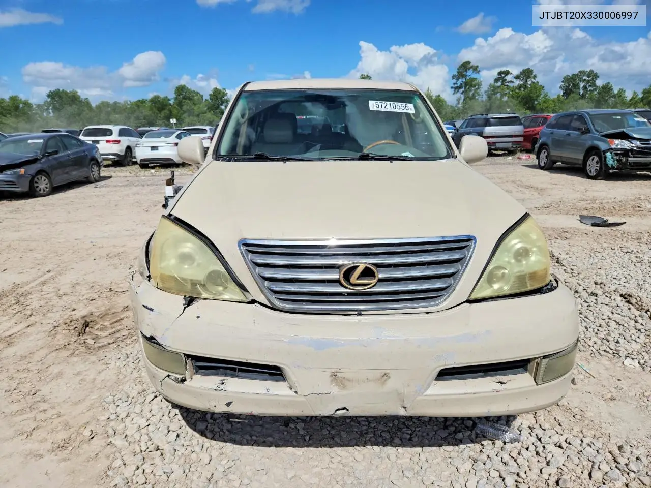 2003 Lexus Gx 470 VIN: JTJBT20X330006997 Lot: 57210556