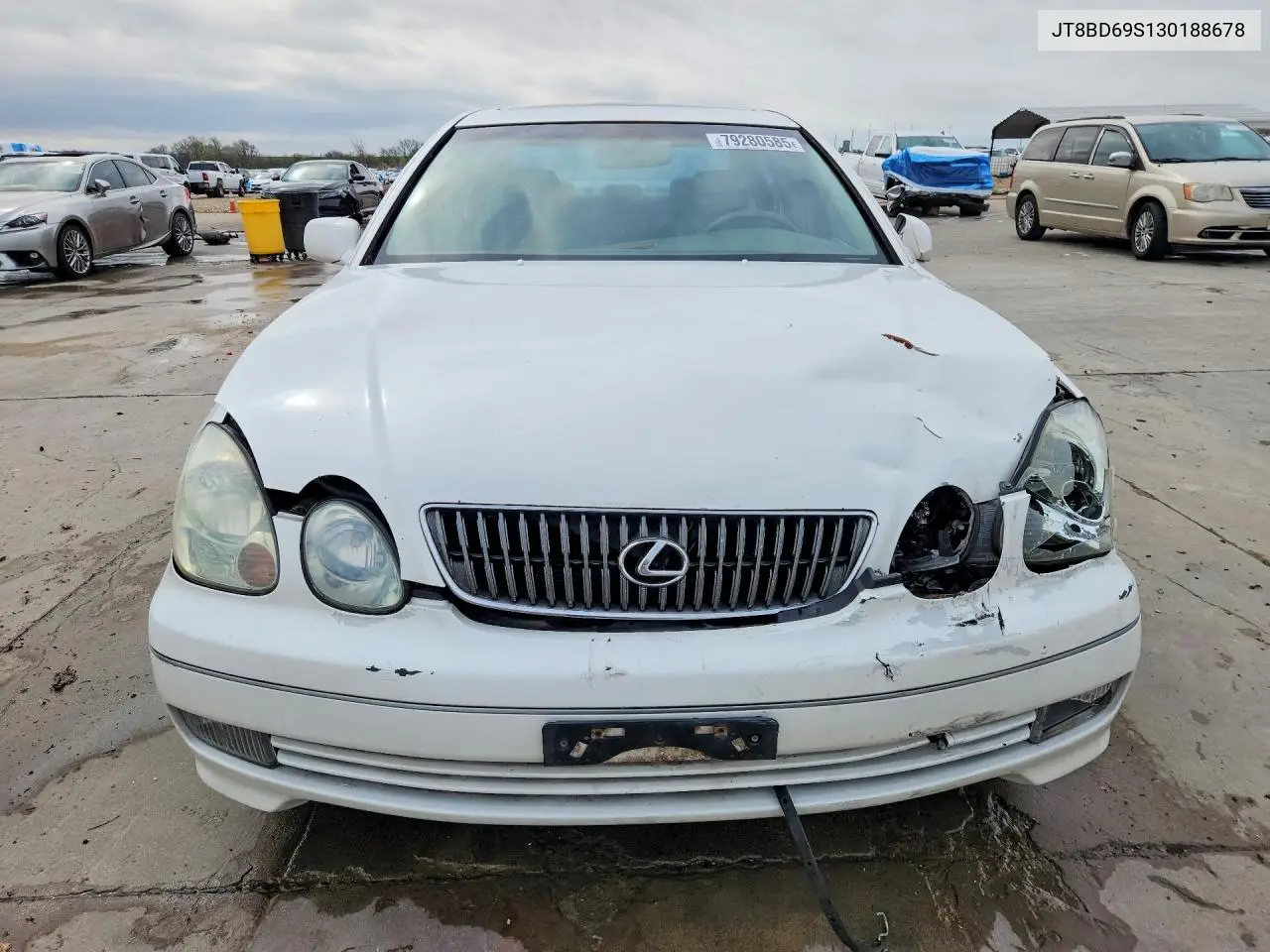 2003 Lexus Gs 300 Base VIN: JT8BD69S130188678 Lot: 79280585