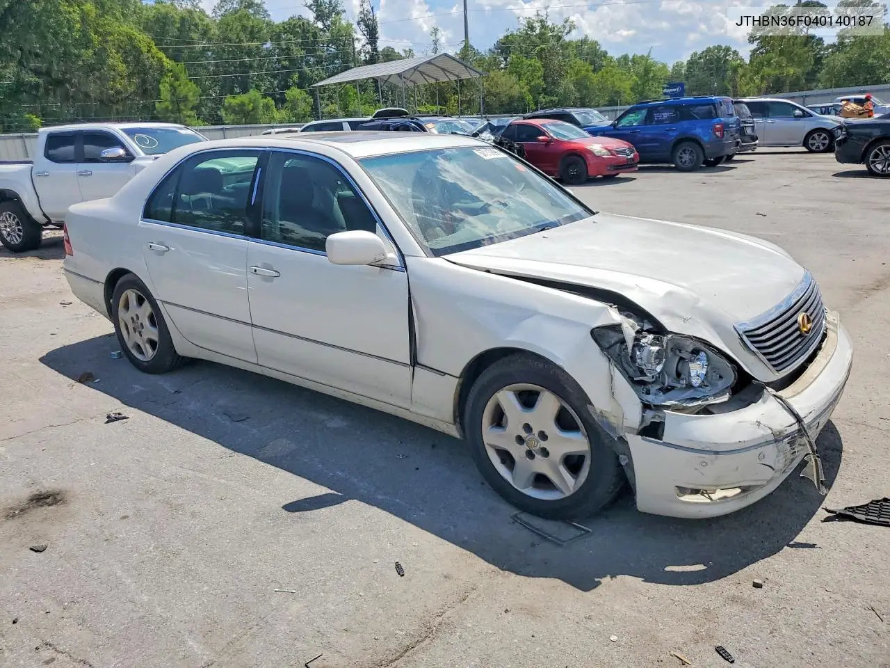 2004 Lexus Ls 430 VIN: JTHBN36F040140187 Lot: 57117896