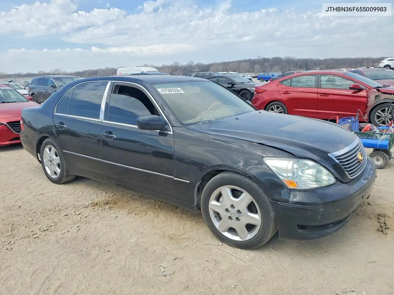 2005 Lexus Ls 430 Base VIN: JTHBN36F655009835 Lot: 47589356