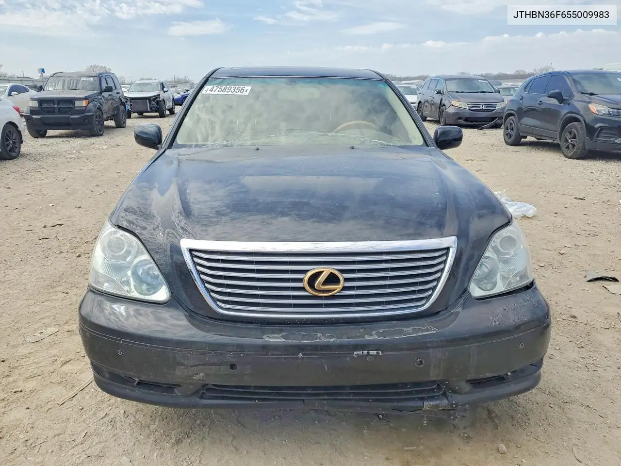 2005 Lexus Ls 430 Base VIN: JTHBN36F655009835 Lot: 47589356