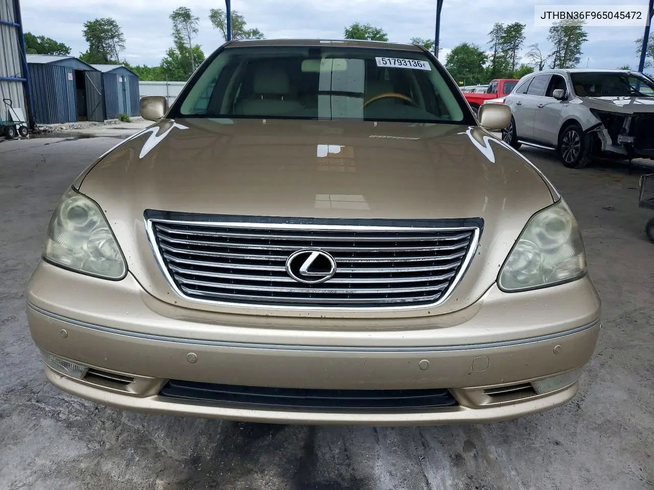 2006 Lexus Ls 430 VIN: JTHBN36F965045472 Lot: 51793136