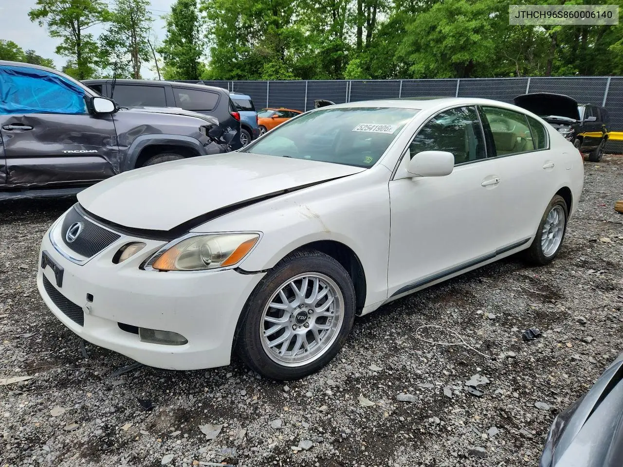 2006 Lexus Gs 300 VIN: JTHCH96S860006140 Lot: 52541906