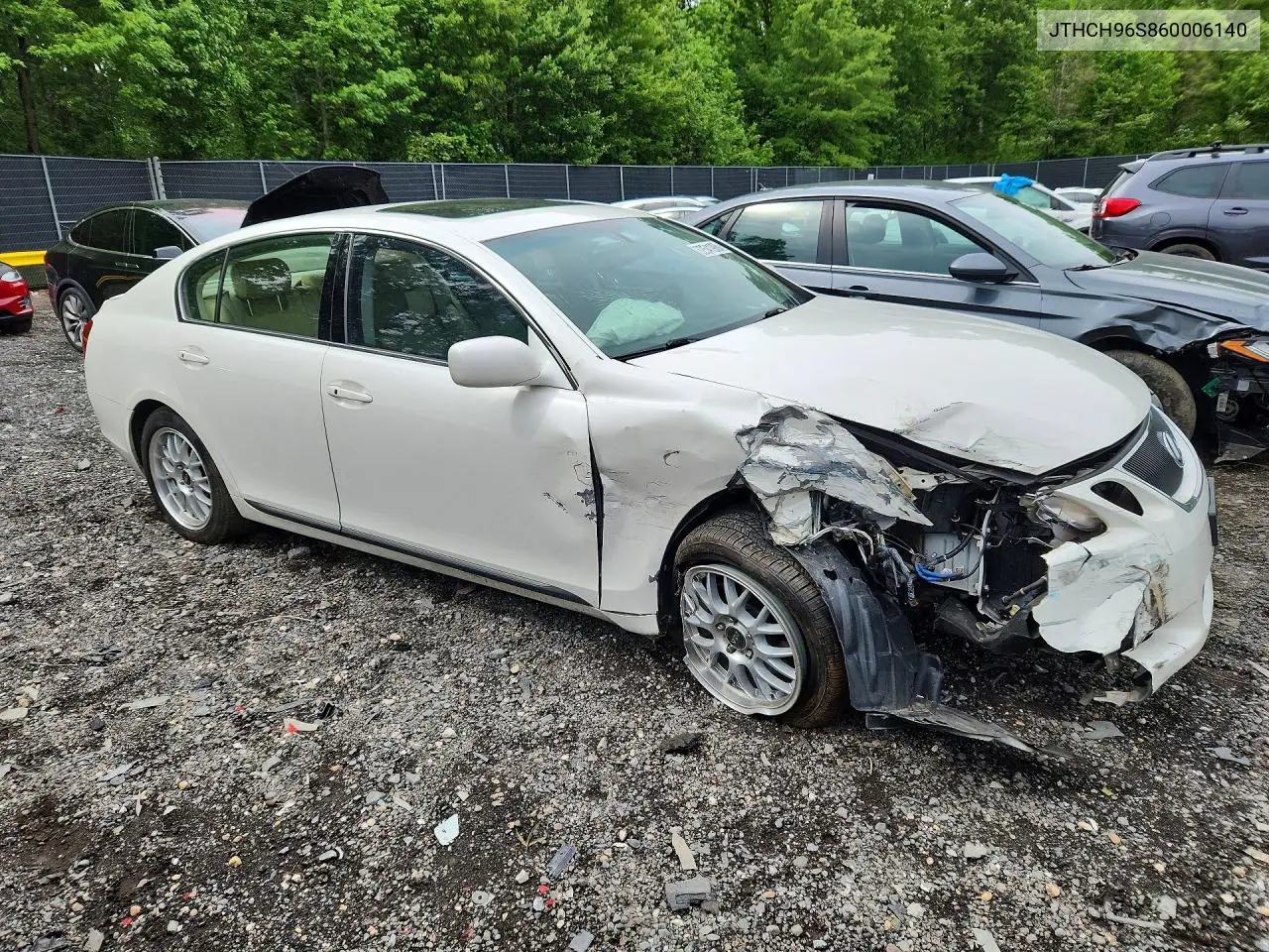 2006 Lexus Gs 300 VIN: JTHCH96S860006140 Lot: 52541906