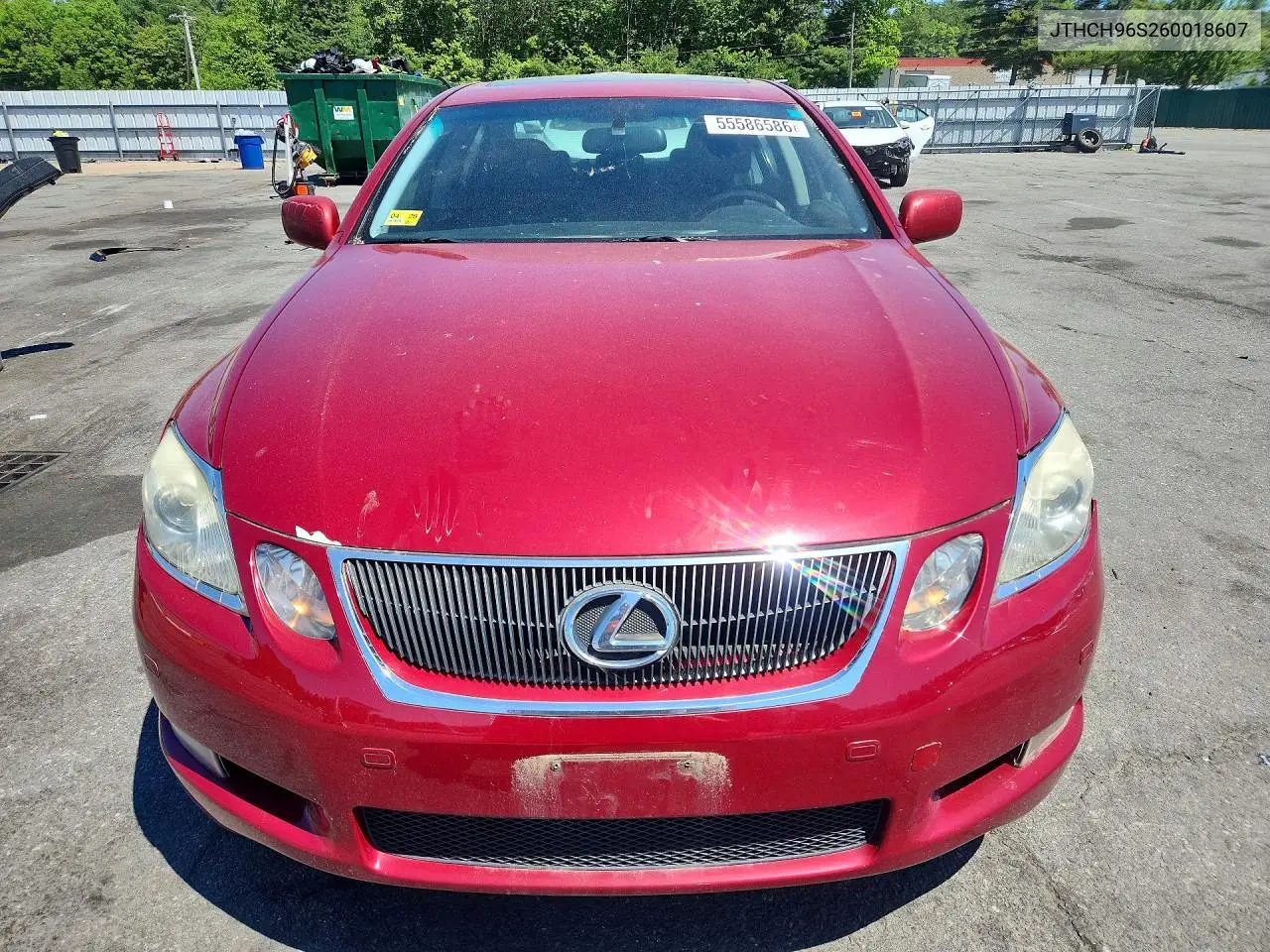2006 Lexus Gs 300 VIN: JTHCH96S260018607 Lot: 55586586