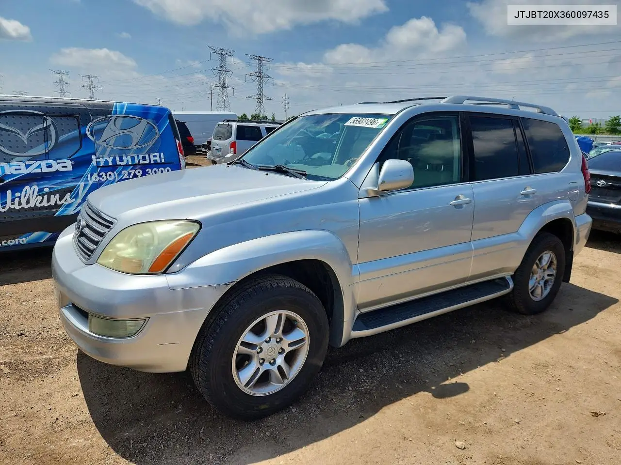 2006 Lexus Gx 470 VIN: JTJBT20X360097435 Lot: 56902496