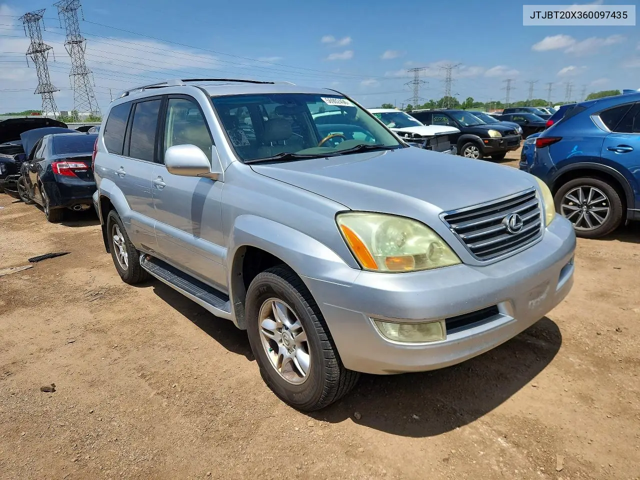 2006 Lexus Gx 470 VIN: JTJBT20X360097435 Lot: 56902496