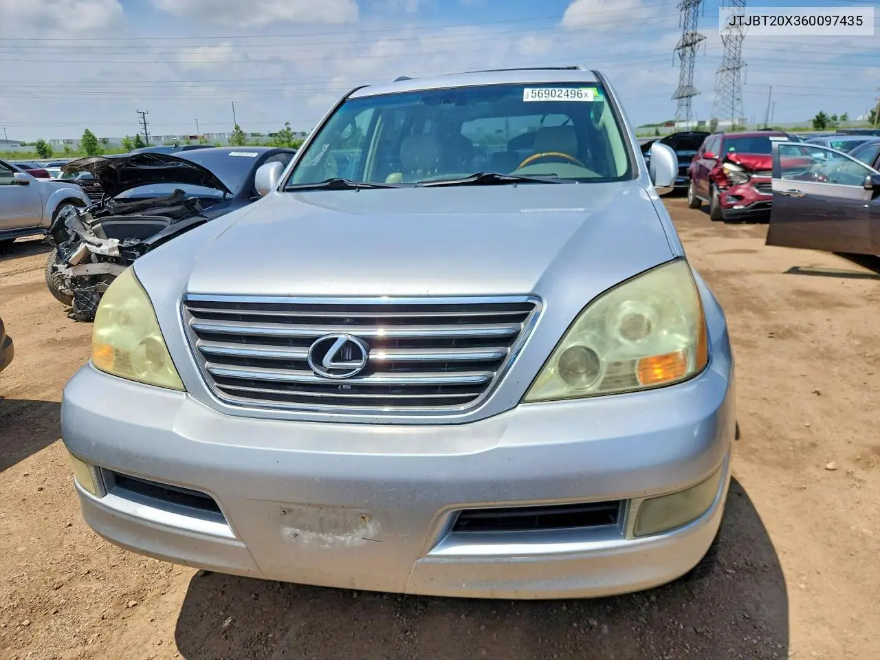 2006 Lexus Gx 470 VIN: JTJBT20X360097435 Lot: 56902496