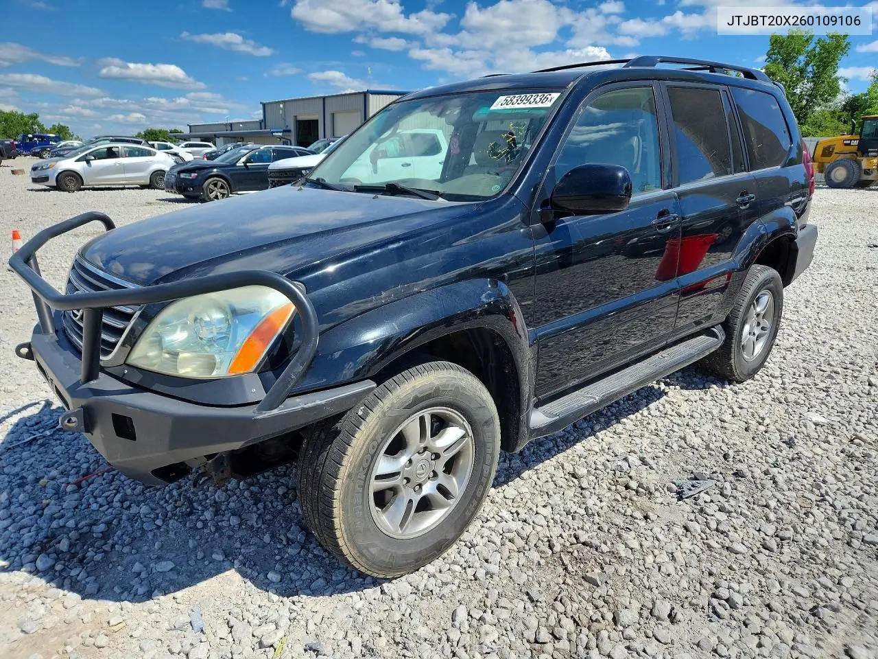 2006 Lexus Gx 470 VIN: JTJBT20X260109106 Lot: 58399336