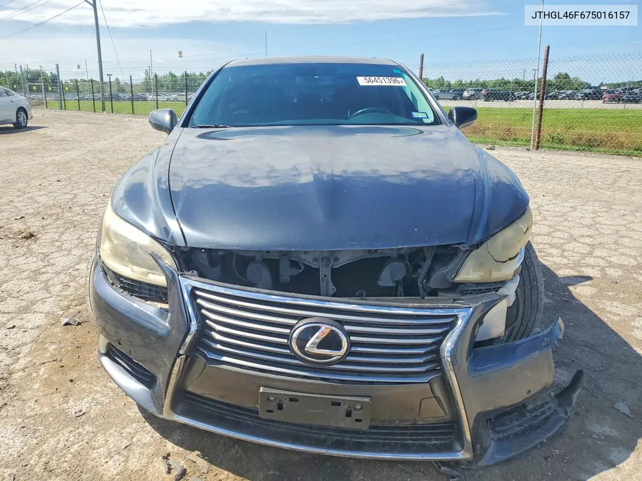 2007 Lexus Ls 460L VIN: JTHGL46F675016157 Lot: 56451396