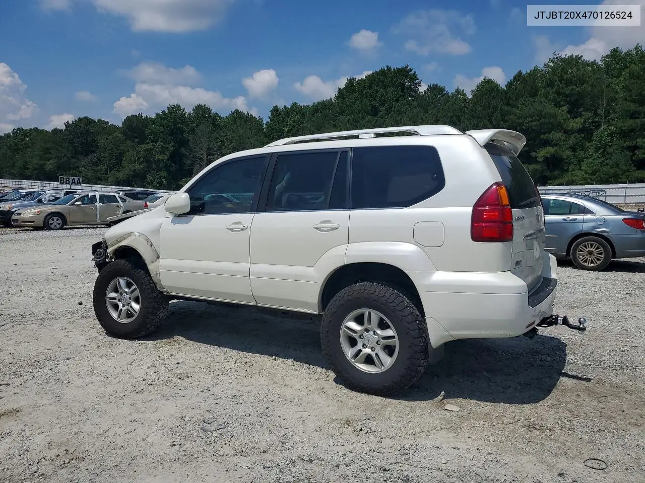 2007 Lexus Gx 470 VIN: JTJBT20X470126524 Lot: 56741536