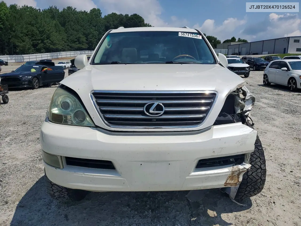 2007 Lexus Gx 470 VIN: JTJBT20X470126524 Lot: 56741536