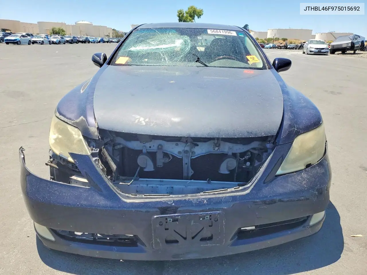 2007 Lexus Ls 460 VIN: JTHBL46F975015692 Lot: 56841996