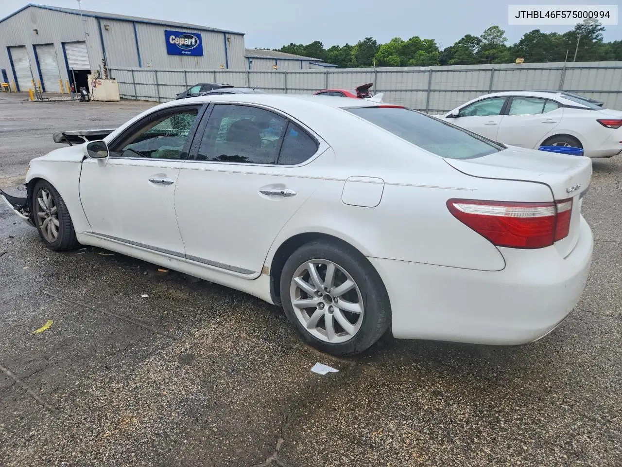 2007 Lexus Ls 460 VIN: JTHBL46F575000994 Lot: 57143196