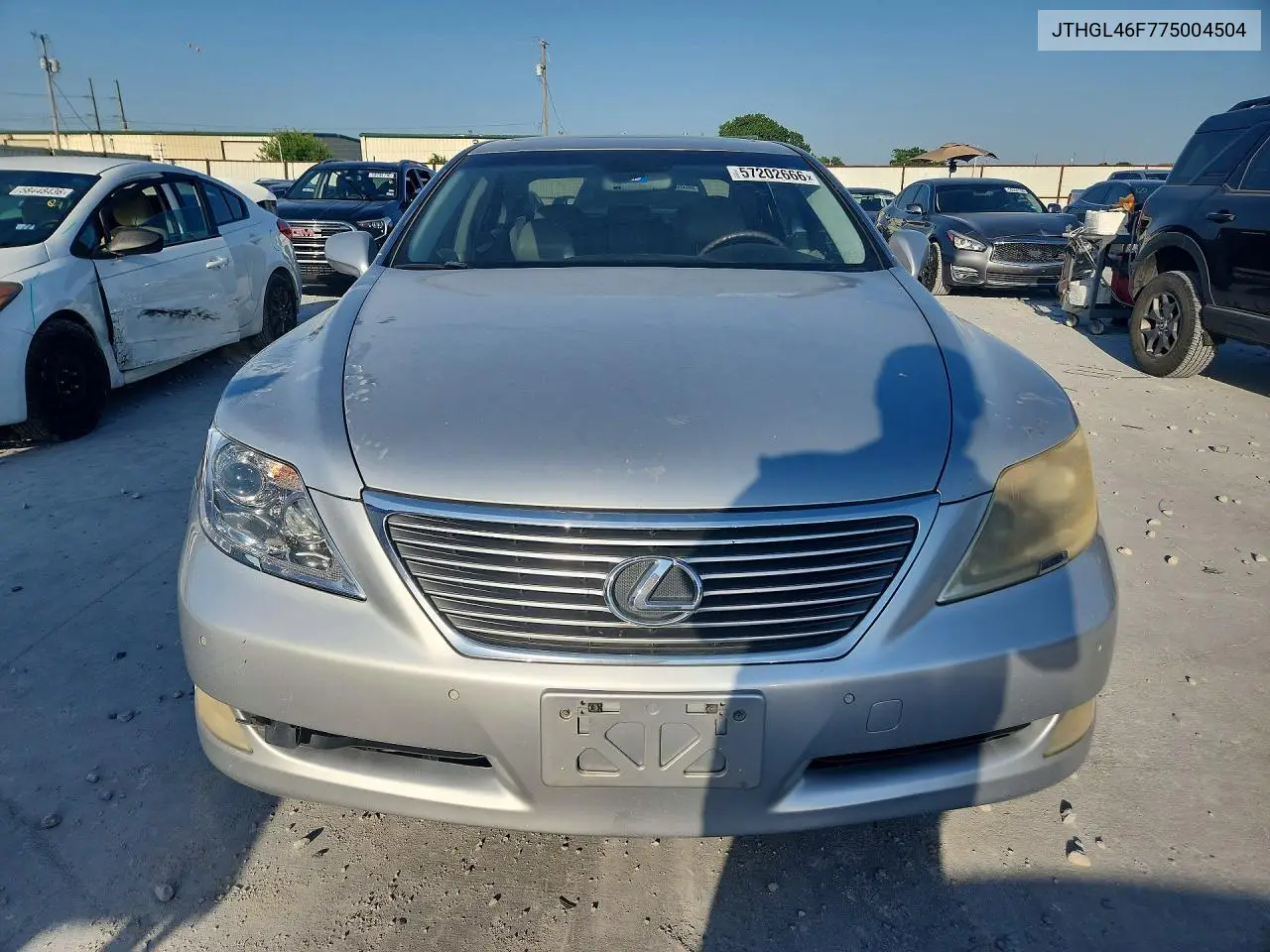 2007 Lexus Ls 460L VIN: JTHGL46F775004504 Lot: 57202666