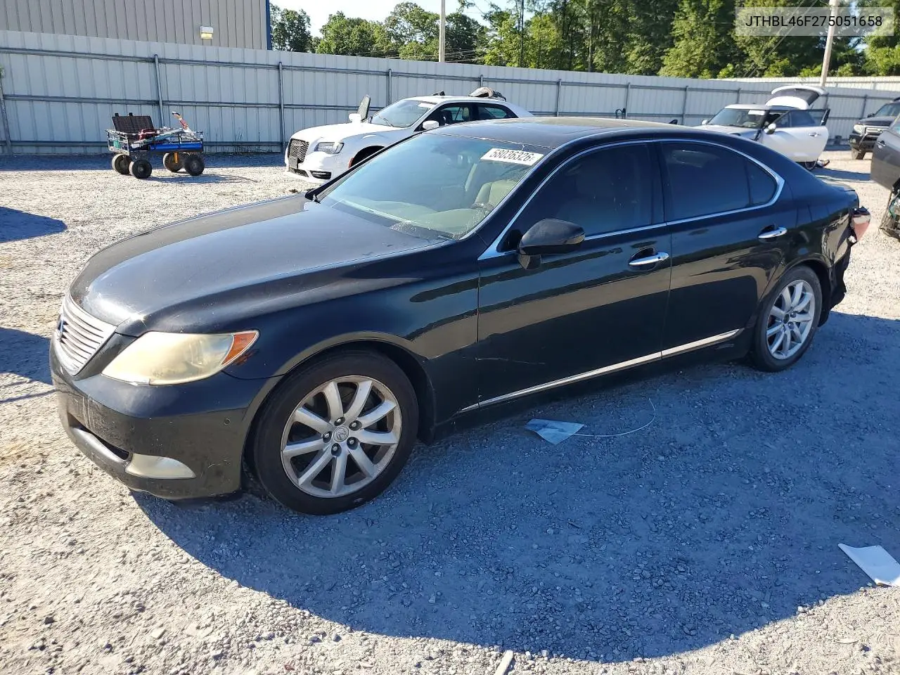 2007 Lexus Ls 460 VIN: JTHBL46F275051658 Lot: 58036326
