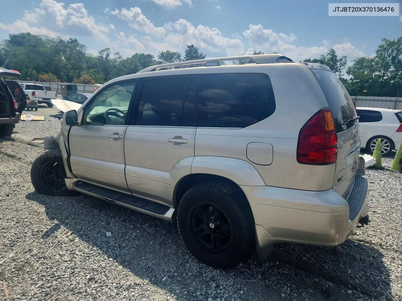 2007 Lexus Gx 470 VIN: JTJBT20X370136476 Lot: 59636636