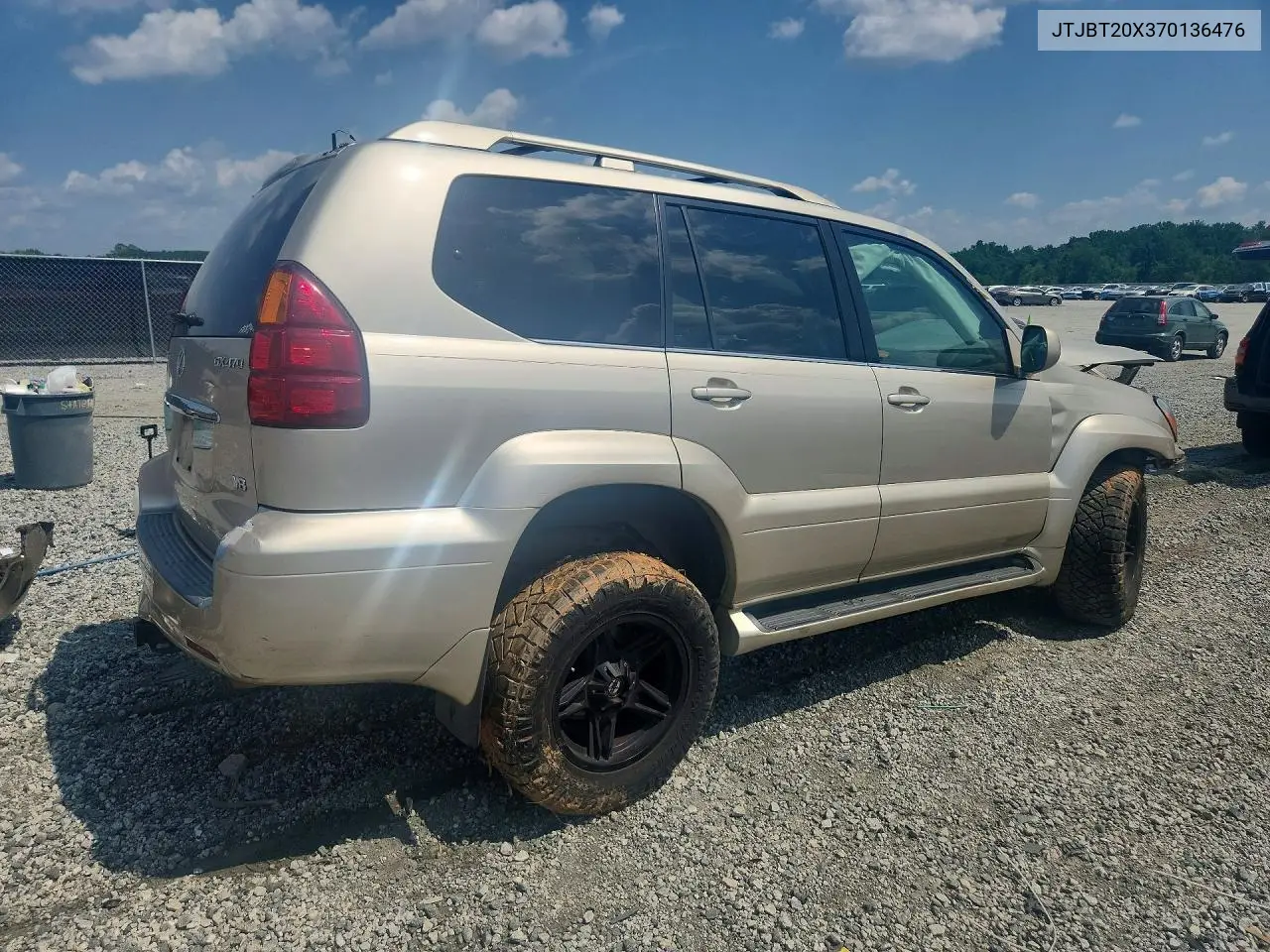 2007 Lexus Gx 470 VIN: JTJBT20X370136476 Lot: 59636636