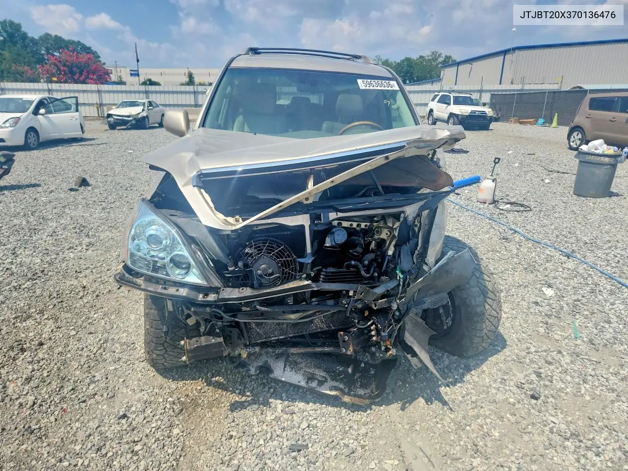 2007 Lexus Gx 470 VIN: JTJBT20X370136476 Lot: 59636636