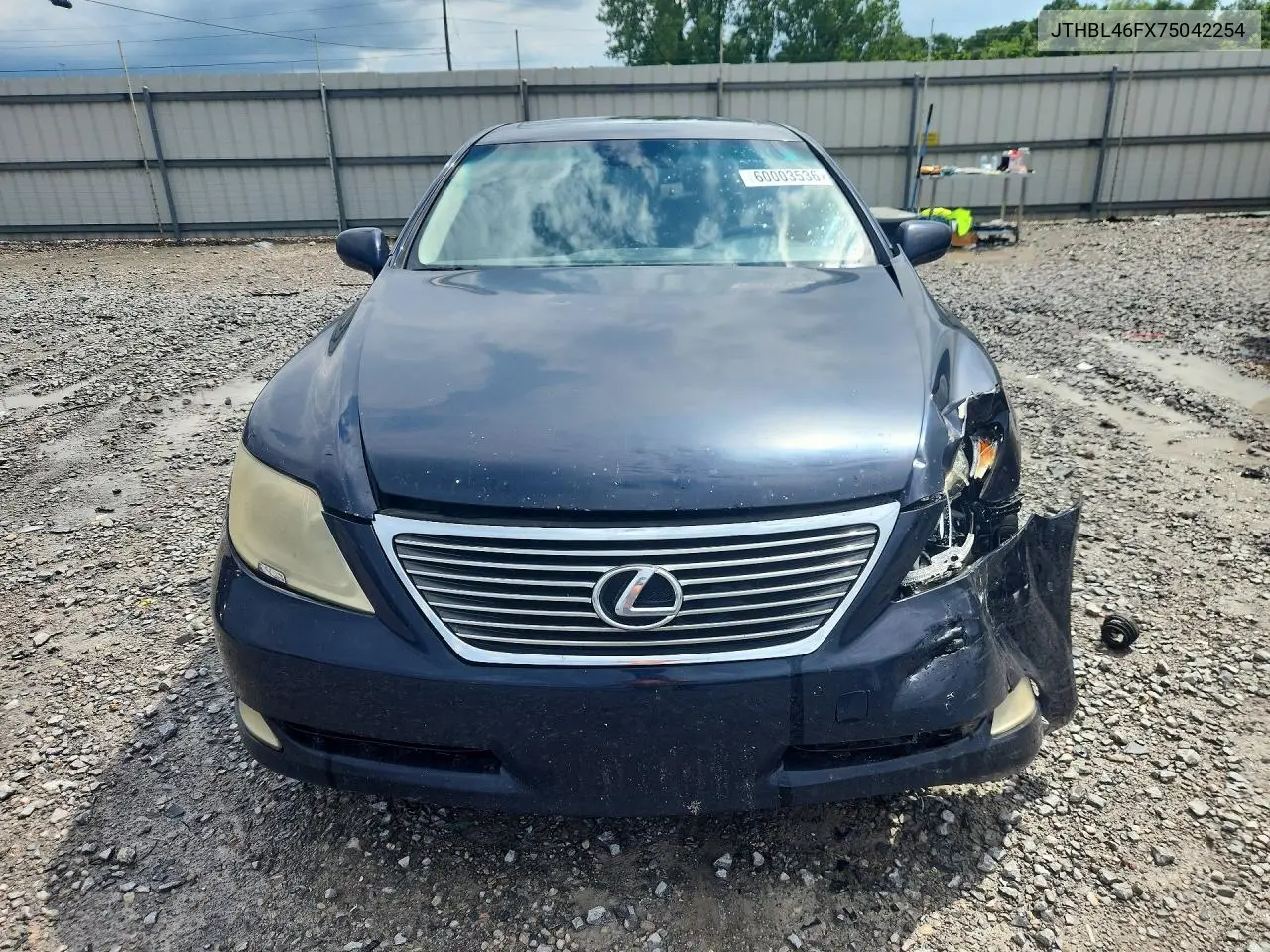 2007 Lexus Ls 460 VIN: JTHBL46FX75042254 Lot: 60003536