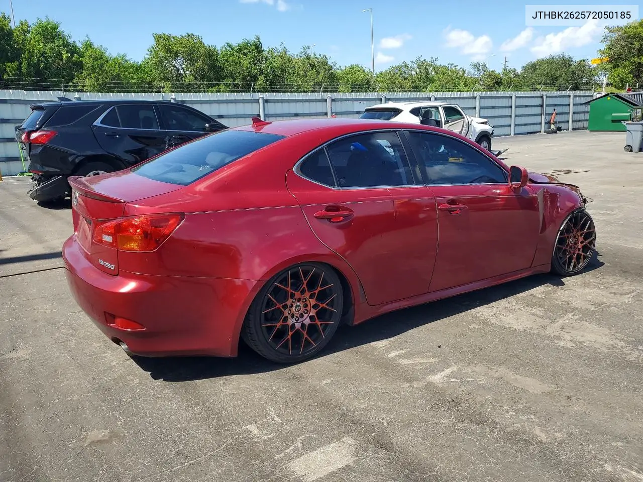 2007 Lexus Is 250 Base VIN: JTHBK262572050185 Lot: 62157916