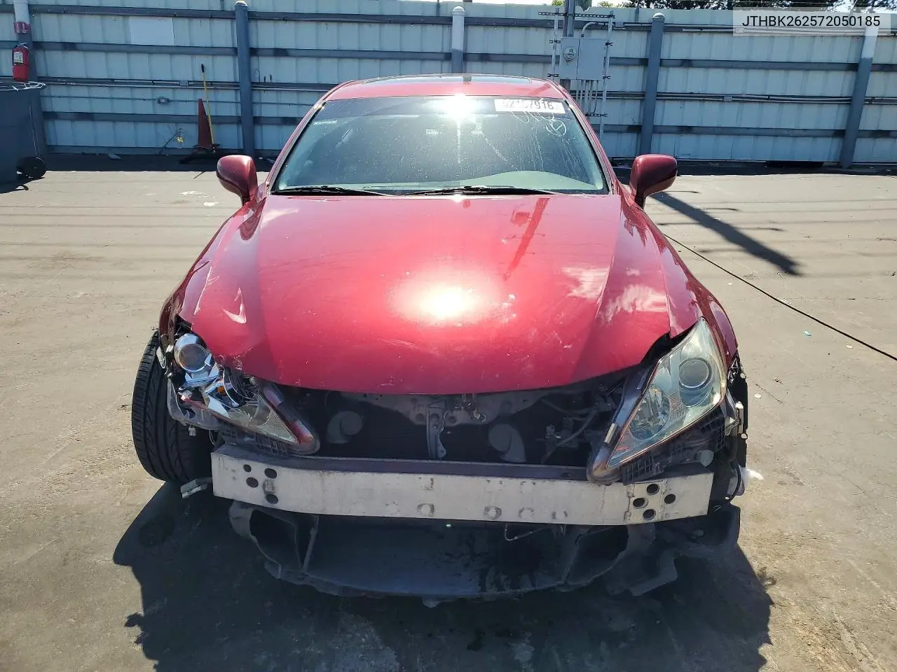 2007 Lexus Is 250 Base VIN: JTHBK262572050185 Lot: 62157916