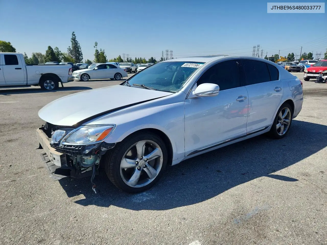 2008 Lexus Gs 350 VIN: JTHBE96S480033777 Lot: 55721196
