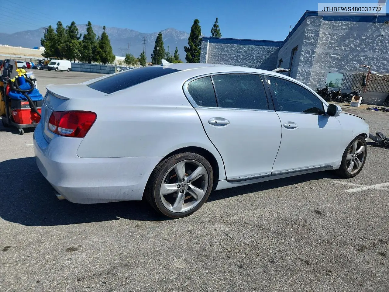 2008 Lexus Gs 350 VIN: JTHBE96S480033777 Lot: 55721196