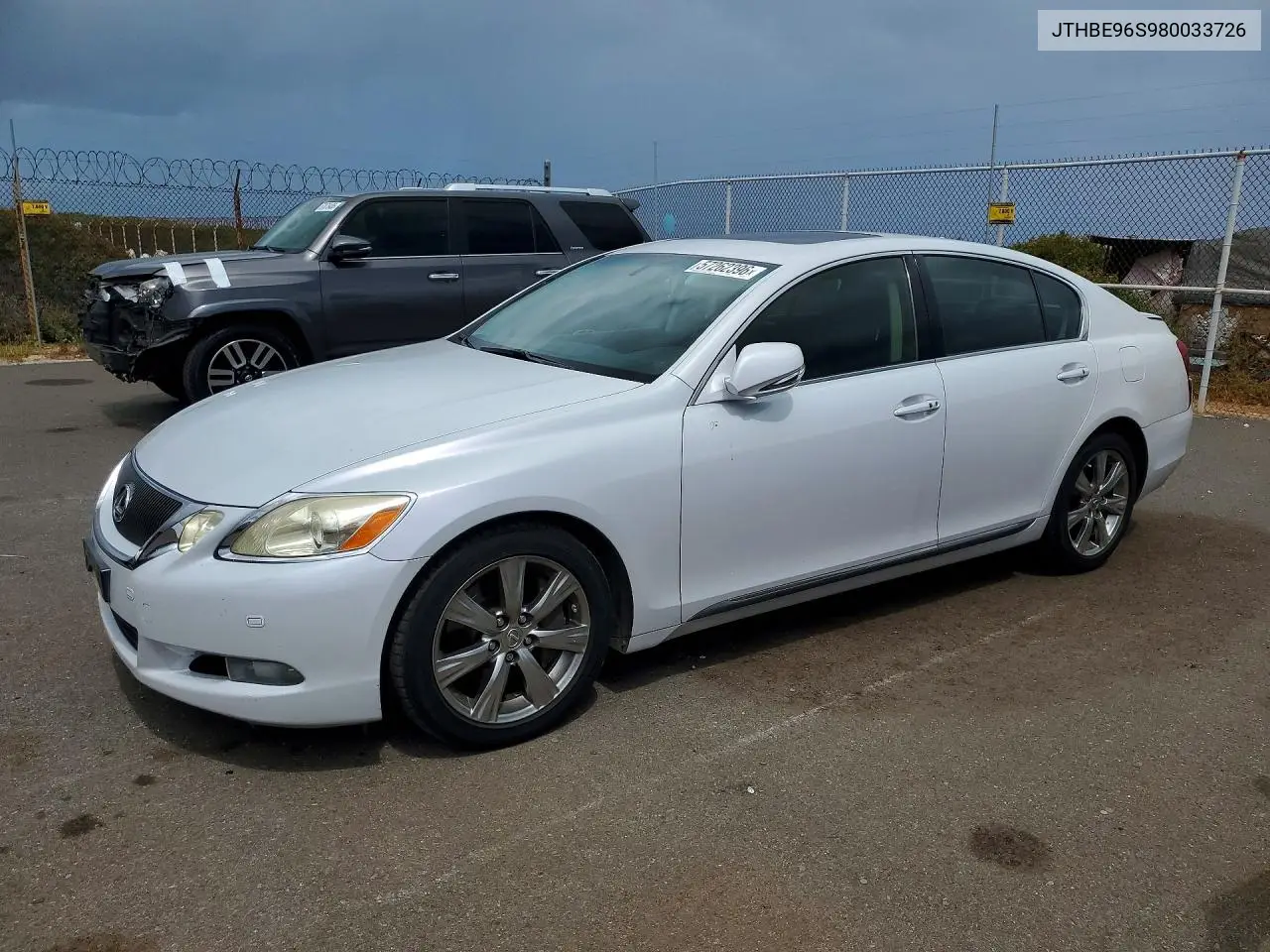 2008 Lexus Gs 350 VIN: JTHBE96S980033726 Lot: 57262396