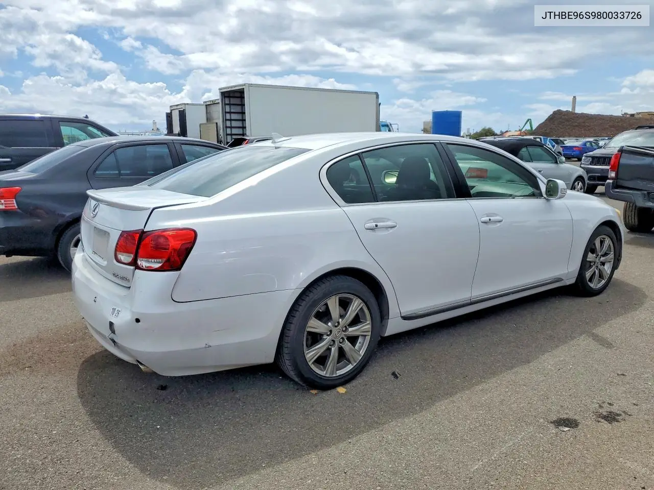 2008 Lexus Gs 350 VIN: JTHBE96S980033726 Lot: 57262396