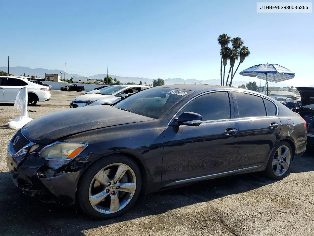 2008 Lexus Gs 350 VIN: JTHBE96S980036366 Lot: 57268096