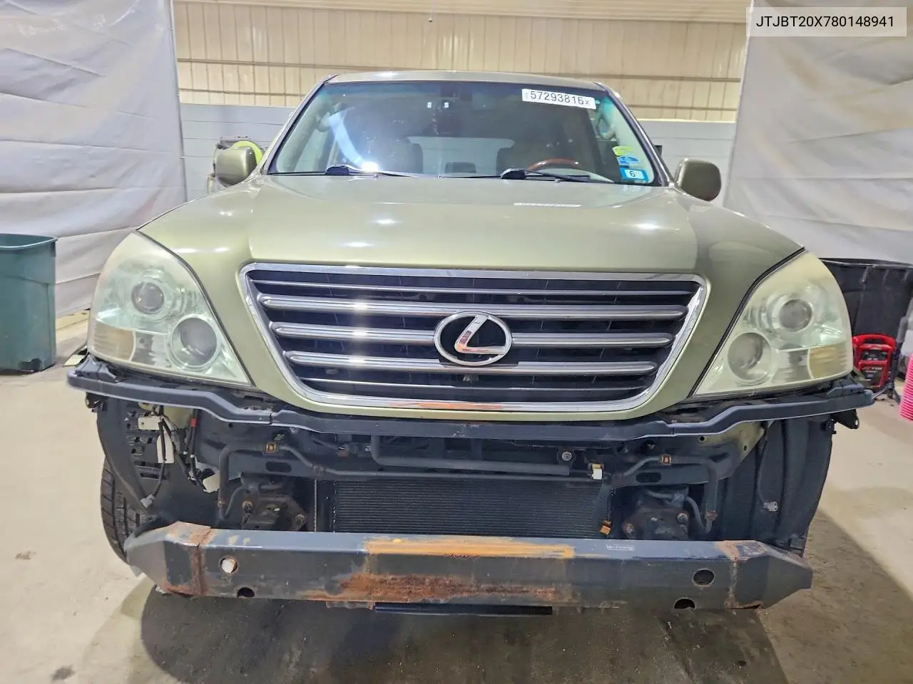 2008 Lexus Gx 470 VIN: JTJBT20X780148941 Lot: 57293816