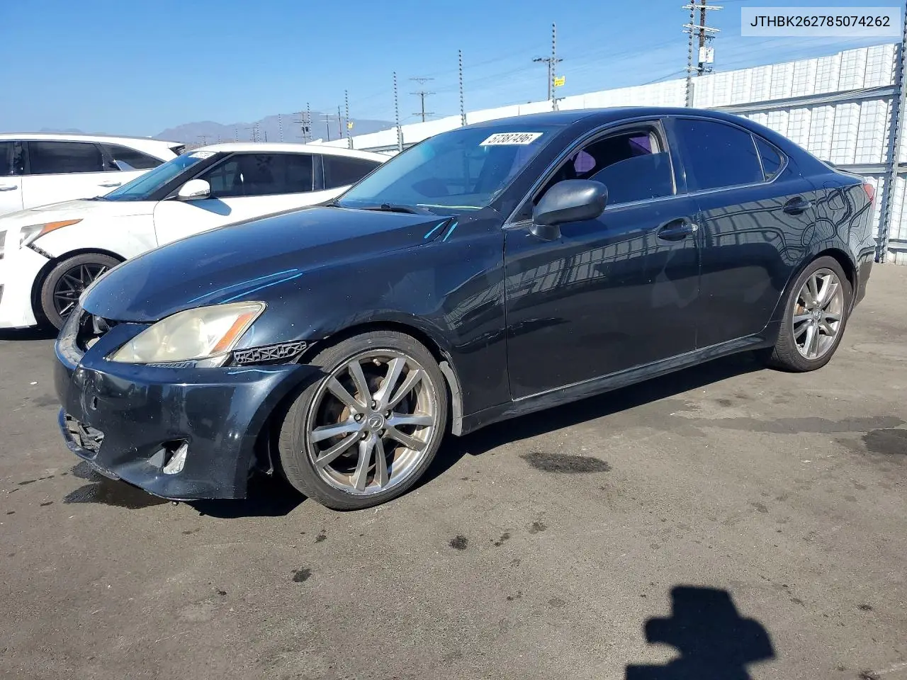 2008 Lexus Is 250 VIN: JTHBK262785074262 Lot: 57387496