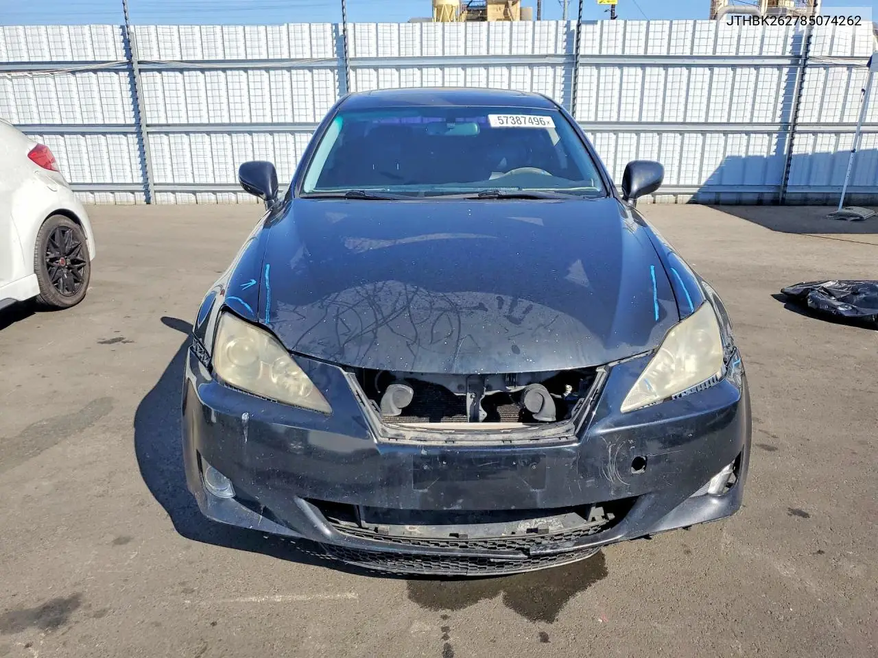 2008 Lexus Is 250 VIN: JTHBK262785074262 Lot: 57387496