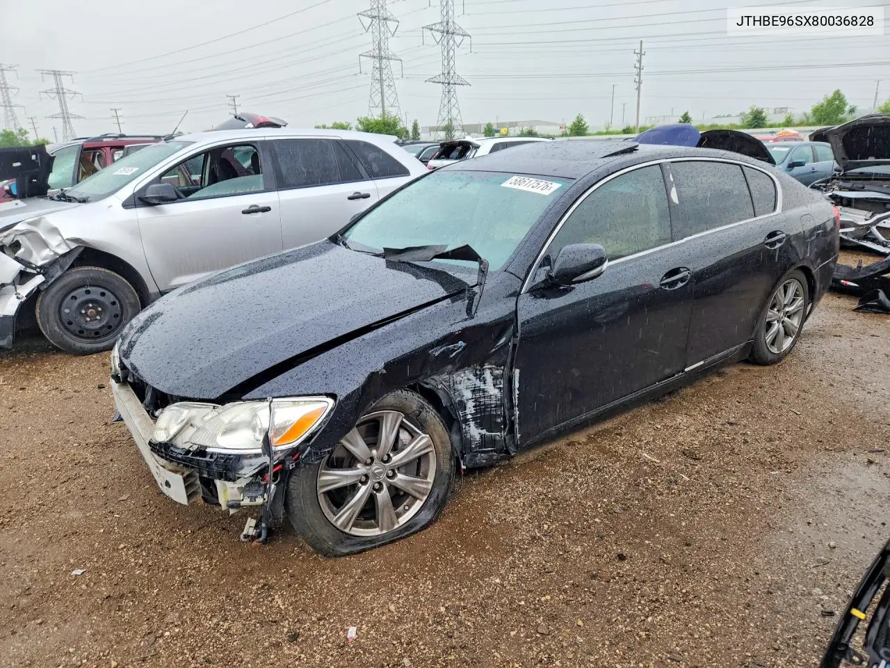 2008 Lexus Gs 350 VIN: JTHBE96SX80036828 Lot: 58617576