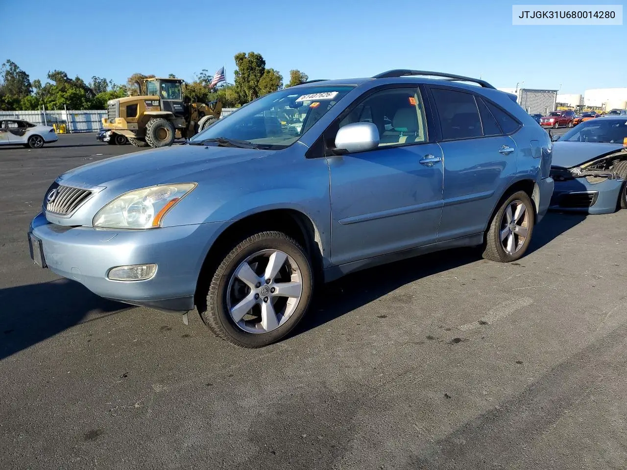 2008 Lexus Rx 350 VIN: JTJGK31U680014280 Lot: 61407626