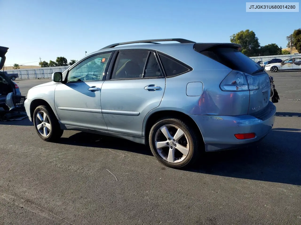 2008 Lexus Rx 350 VIN: JTJGK31U680014280 Lot: 61407626