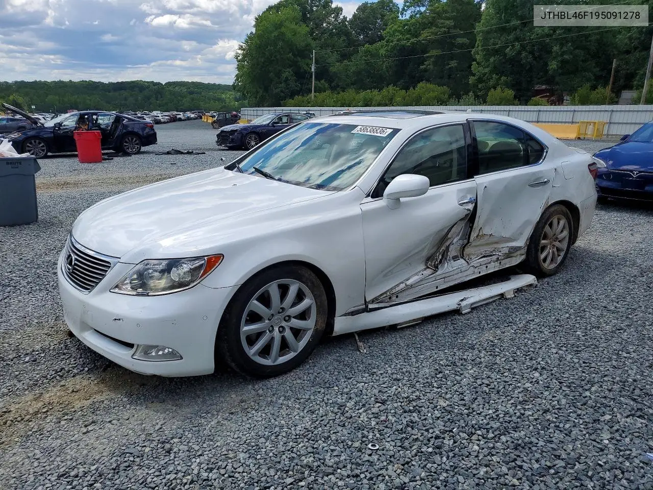 2009 Lexus Ls 460 VIN: JTHBL46F195091278 Lot: 58638836