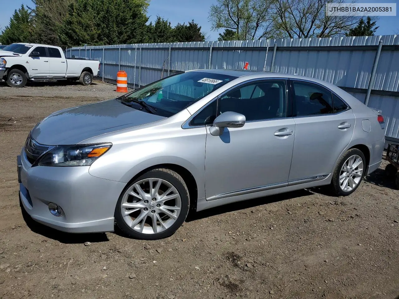 2010 Lexus Hs 250H Base VIN: JTHBB1BA2A2005381 Lot: 48819966