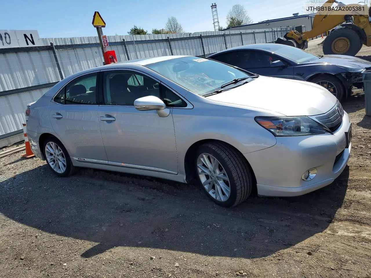 2010 Lexus Hs 250H Base VIN: JTHBB1BA2A2005381 Lot: 48819966
