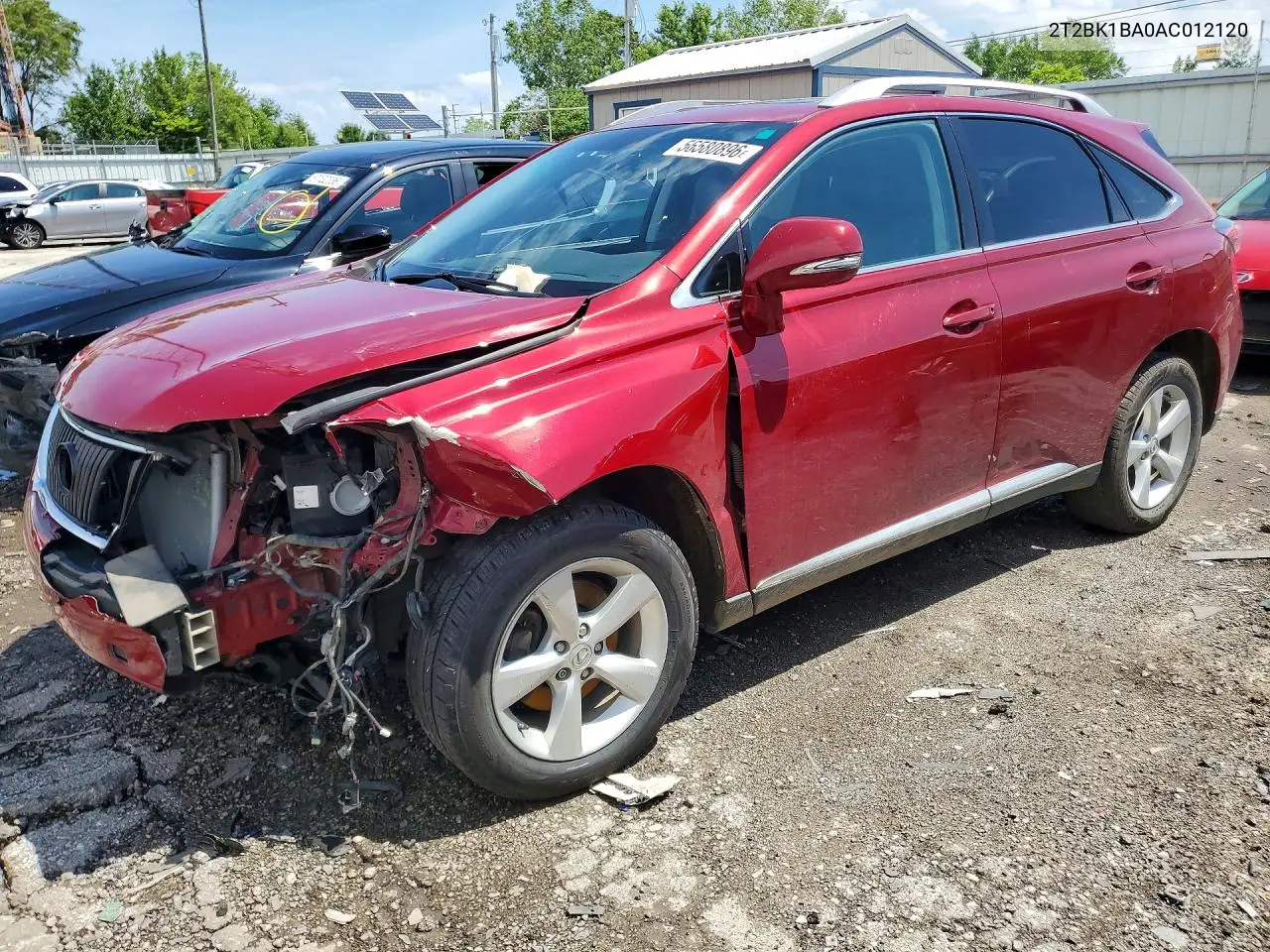 2010 Lexus Rx 350 VIN: 2T2BK1BA0AC012120 Lot: 56580896
