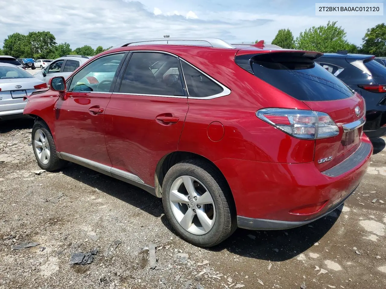 2010 Lexus Rx 350 VIN: 2T2BK1BA0AC012120 Lot: 56580896
