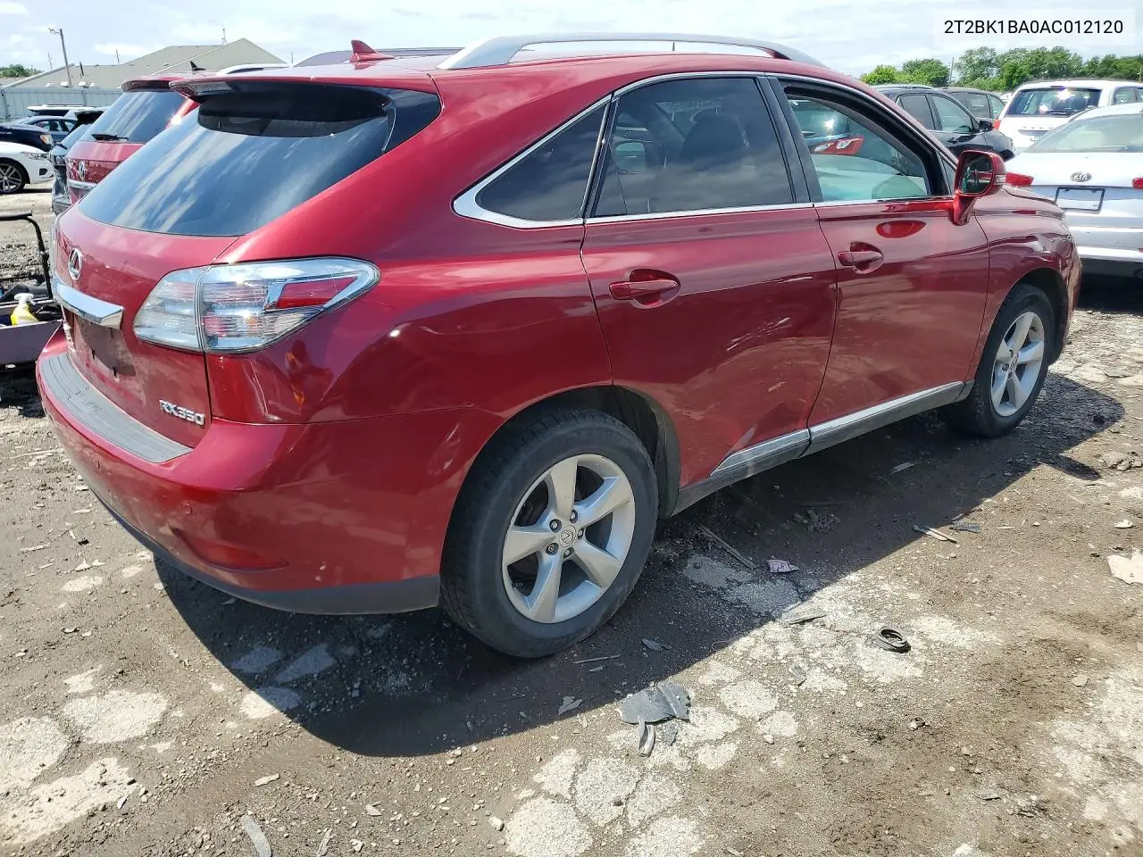 2010 Lexus Rx 350 VIN: 2T2BK1BA0AC012120 Lot: 56580896