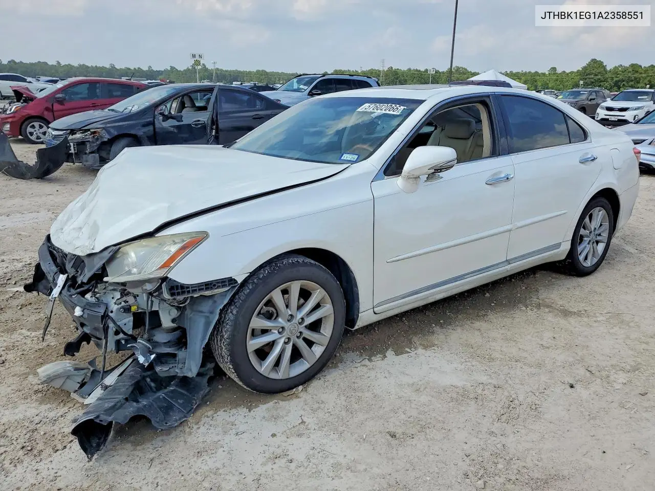 2010 Lexus Es 350 VIN: JTHBK1EG1A2358551 Lot: 57602066