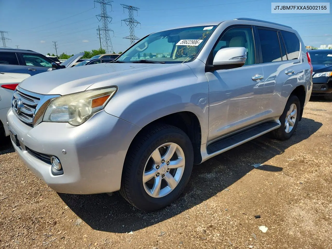 2010 Lexus Gx 460 VIN: JTJBM7FXXA5002155 Lot: 59622906