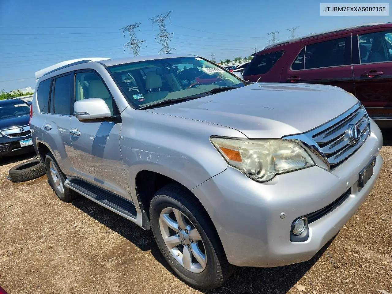 2010 Lexus Gx 460 VIN: JTJBM7FXXA5002155 Lot: 59622906