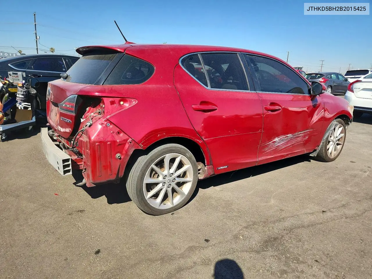 2011 Lexus Ct 200 VIN: JTHKD5BH2B2015425 Lot: 54514676