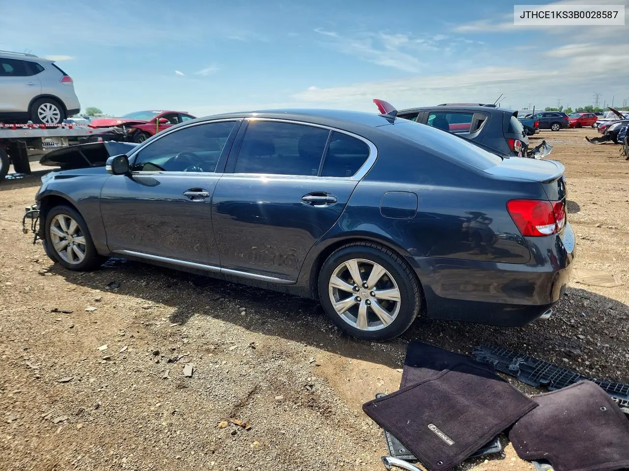 2011 Lexus Gs 350 VIN: JTHCE1KS3B0028587 Lot: 56999286